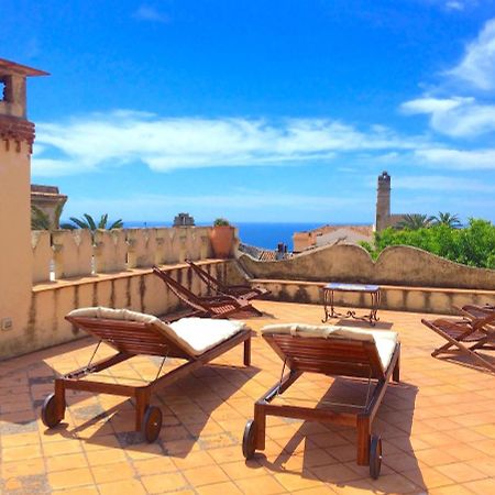 Villa Mimosa Taormina Rooftop Terrace Exterior foto