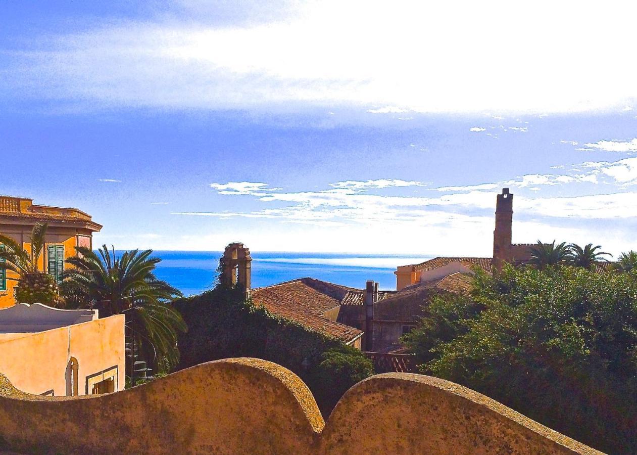 Villa Mimosa Taormina Rooftop Terrace Exterior foto